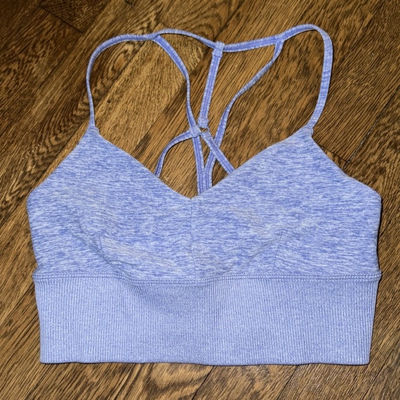 Strappy AloSoft Long Line Bra Top